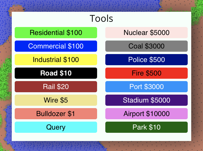 Tools Menu